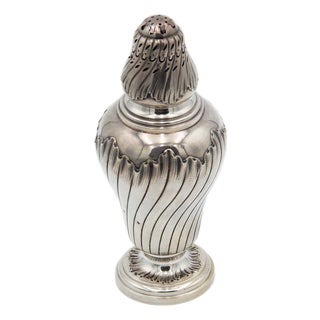 Silver Sprinkler with Spiral Reliefs For Sale