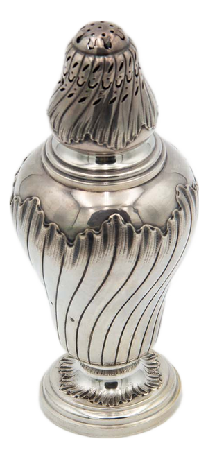 Silver Sprinkler with Spiral Reliefs