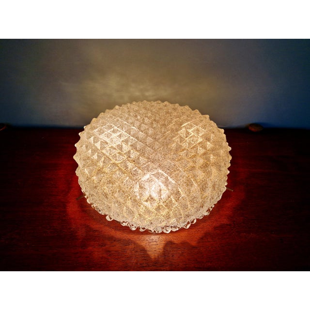 Large Ceiling Light in Brass and Frosted Glass from Hillebrand Lightning, 1970s For Sale - Image 16 of 17