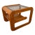 1970s Mid-Century Modern Lou Hodges Oak Side Table For Sale