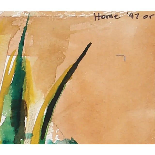 Artist: Eve Nethercott, American (1925 - 2015) Title: Still Life with Teapot (P6.43) Year: 1947 Medium: Watercolor on...