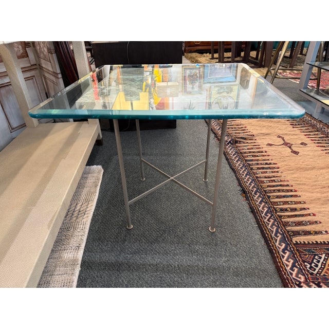 Design Plus Gallery presents a Side Table of Natural Stone, Glass + Steel. This magnificent side table can be used with or...