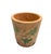 2000 - 2009 Vintage Hand-Painted Teak Wood Botanical Cachepot For Sale - Image 5 of 12
