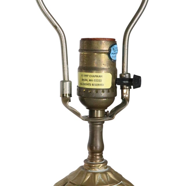 Late 20th Century Neo Classical Brass Table Lamps by Chapman - a Pair For Sale - Image 12 of 13