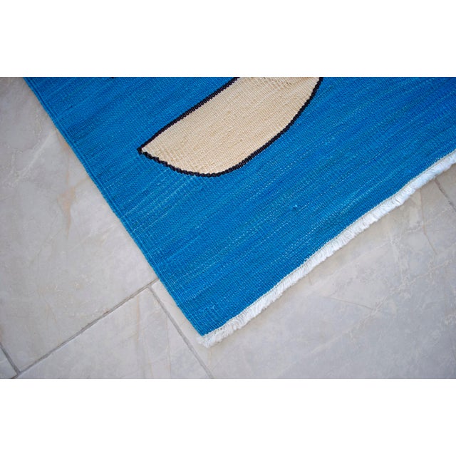 Paul Klee - Sailing Boats - Inspired Silk Hand Woven Area - Wall Rug 4′7″ × 5′12″ For Sale - Image 11 of 13