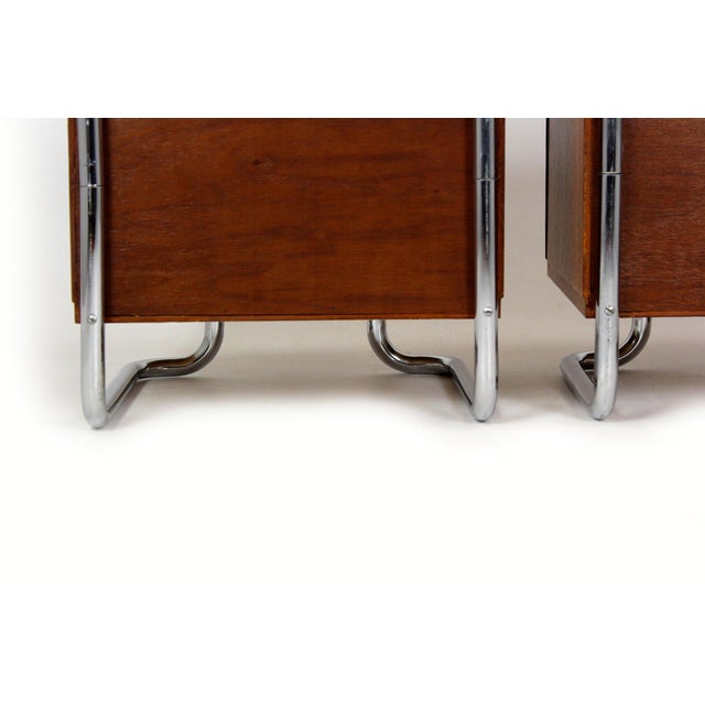 Bauhaus Bedside Tables by Hynek Gottwald, 1930s, Set of 2 For Sale - Image 18 of 18