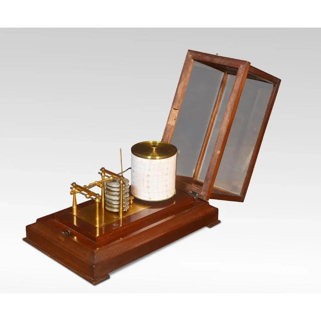 Mahogany Cased Barograph by R. Stewart, 1890s For Sale - Image 4 of 6