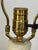 Mid 20th Century Mid 20th Century English Brass Table Lamps - Lion Paw Feet With Original Shades - a Pair For Sale - Image 5 of 15