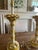 Art Deco Pair of Vintage Hollywood Regency "Manner of Serge Roche" Plaster Palm Tree Table Lamps For Sale - Image 3 of 12