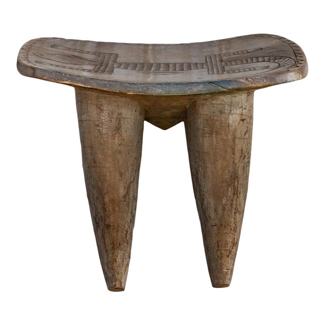 Carved Lizard African Senufo Table For Sale