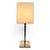 A pair of silver table lamps with tapered columns and modern square shades. Casting a beautiful glow on the silver finish,...