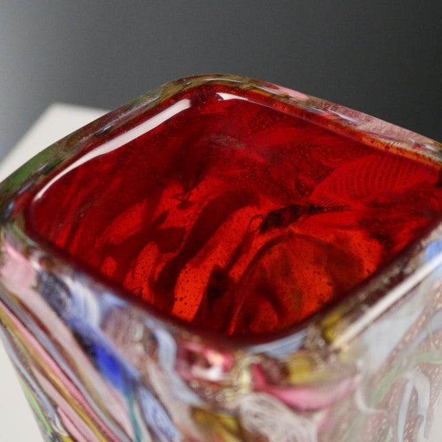 Tutti Frutti Vase in Polychrome with Silver Inclusions For Sale - Image 4 of 8
