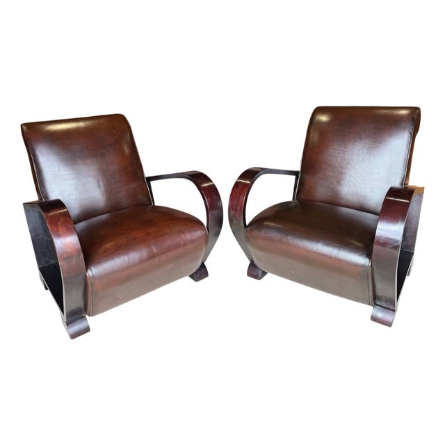 Art Deco Chairs by Jindřich Halabala, Set of 2 For Sale