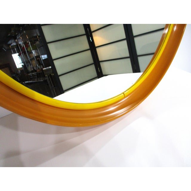 Mid 20th Century Italian Pop Art Space Age Plastic Wall Mirror For Sale - Image 5 of 7