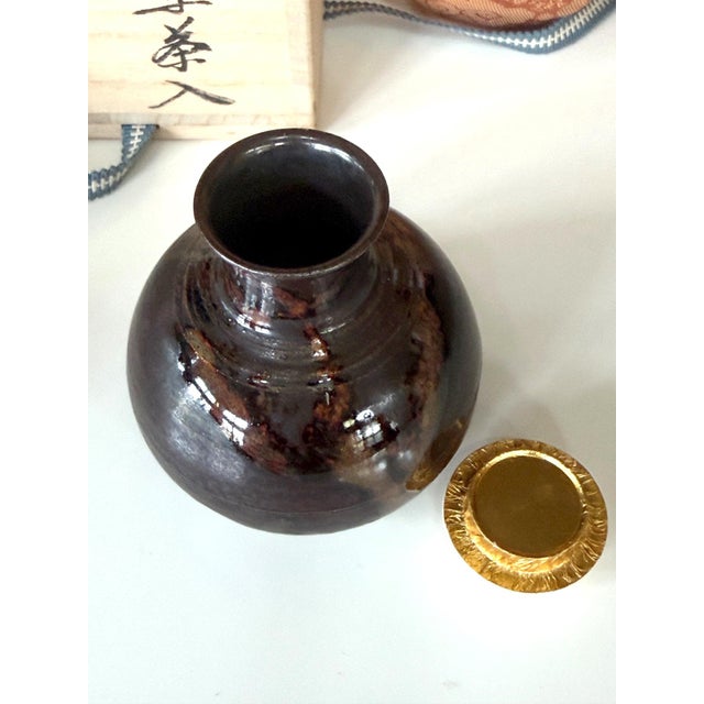 An assembled collection of three Japanese vintage Seto ware Chaires (Tea Caddies) made by well noted potters circa...