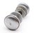 Vintage 1.75 In. Brushed Steel Passage Door Knob Set For Sale - Image 4 of 6