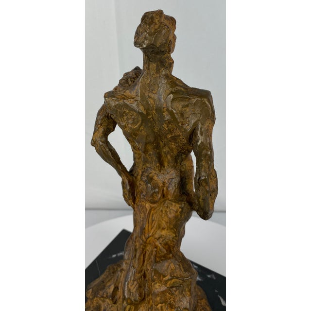 Bronze Modernist Figurative Sculpture by Mercè Riba For Sale - Image 9 of 16