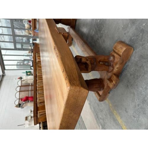 Solid Elm Mountain Table, 1950s For Sale - Image 11 of 18