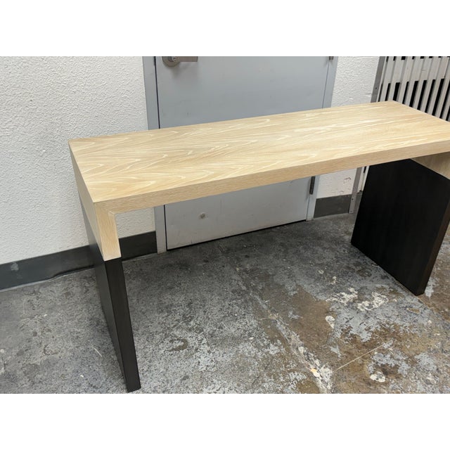 Modern Bespoke Waterfall Console Table For Sale In San Francisco - Image 6 of 12