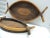 Boho Chic Bamboo and Rattan Oval Nesting Serving Trays - Set of 2 For Sale - Image 3 of 4