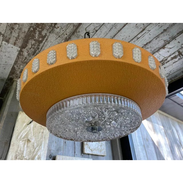 Metal Space Age Suspension Light, 1970s For Sale - Image 7 of 7