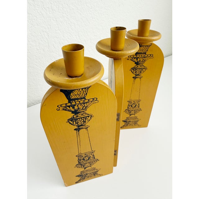 Fornasetti 1950s Fornasetti Style Folding Candle Holder For Sale - Image 4 of 13