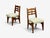 Mid-Century Modern Guillerme & Chambron, Dining Chairs, Oak, Green Fabric, France, 1950s For Sale - Image 3 of 11