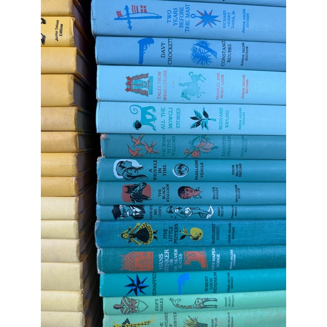 Mid 20th Century Vintage Rainbow Children's Classic Book Junior Deluxe Editions Bright Library Set - 82 Book Collection For Sale - Image 5 of 12