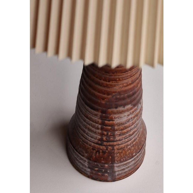 Large Art Nouveau Ceramic Table Lamp by Hans Peter Knudsen, Denmark ...