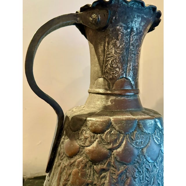 Islamic Antique Middle Eastern Water Pitcher For Sale - Image 3 of 8
