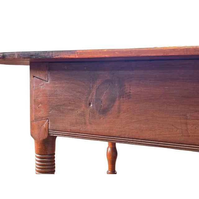 Mid 20th Century French Provincial Louis Philippe Period Fruitwood Drop-Leaf Table For Sale - Image 10 of 16