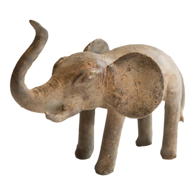 Vintage African Elephant Sculpture For Sale