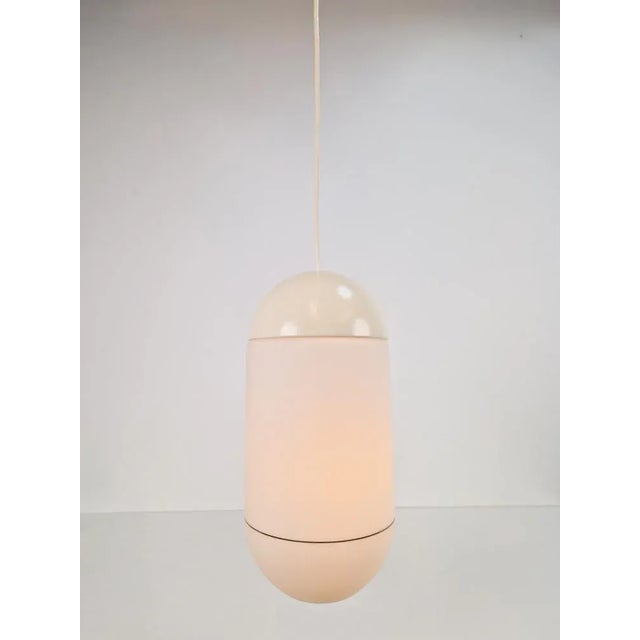 Vintage Pill Pendant Lamp in Milk Glass from Peill & Putzler, Germany, 1960s For Sale - Image 4 of 17