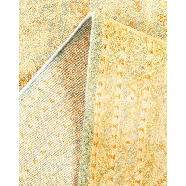 Vintage Traditional Hand Knotted Wool Area Rug, Ivory - 6'2" X 9'7" For Sale In New York - Image 6 of 9