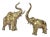 Pair of Large Brass Good Luck Elephant Sculpture Figures Over 2ft Tall For Sale