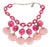 Dominique Denaive Paris Pink Resin Choker Necklace with Charms For Sale
