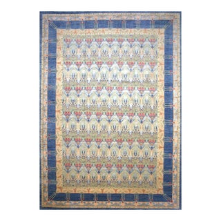 Handwoven Arts and Crafts Area Rug 14x20 For Sale