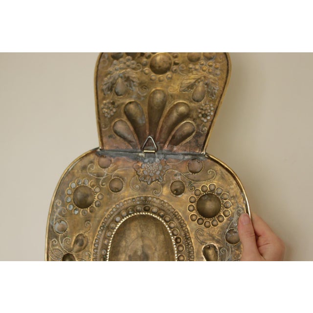 Large Mid-Century Swedish Baroque Style Brass Sconces, Set of 2 For Sale - Image 15 of 17