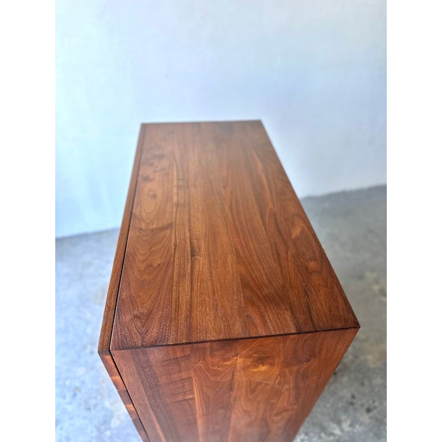 Mid-Century Modern In the Style Arne Vodder Solid Walnut Chest or Highboy, Mid Century 1960/50’s For Sale - Image 3 of 9