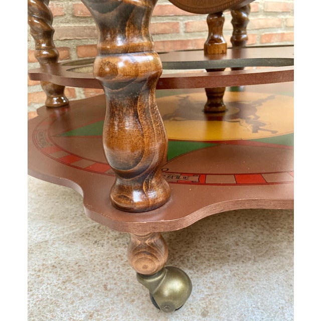 Vintage Italian World Globe Dry Bar, 1960s For Sale - Image 9 of 18