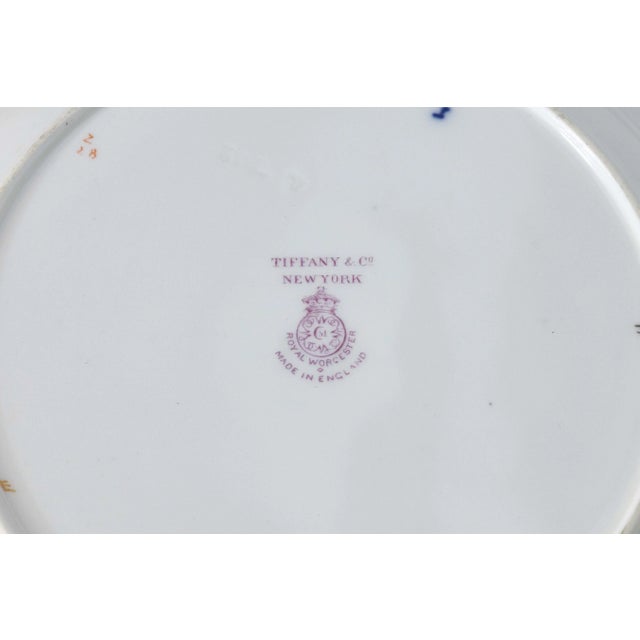Set of 12 Tiffany & Company Gilded Cobalt Blue Porcelain Plates Made in England For Sale In Detroit - Image 6 of 6