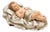 Infant Jesus in a Hand-Painted Cradle For Sale