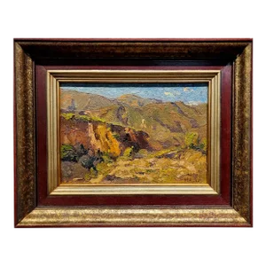 Franz Arthur Bischoff- California Plein Air Mountain Landscape -Oil Painting