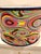 Textile Retro Psychadelic Style Drum Lamp Shade With Navy Trim For Sale - Image 7 of 10