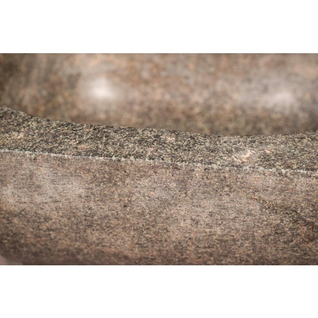 Early Antique Eastern Carved Stone Bowl For Sale - Image 10 of 15