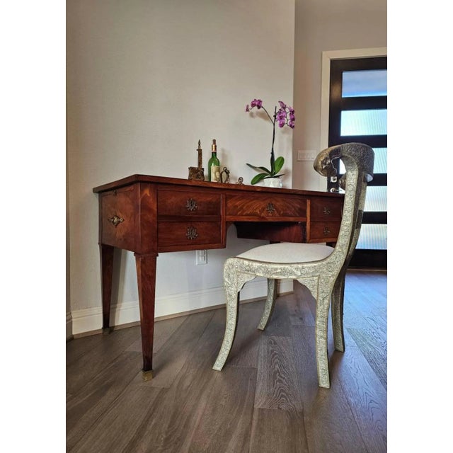 Vintage Anglo-Indian Silvered Metal-Clad Chair For Sale - Image 10 of 13