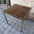 Metal Folding Game Table in Steel and Velvet attributed to Christian Dior, France, 1970s For Sale - Image 7 of 18