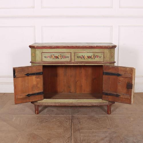 Wood Scandinavian Painted Buffet in Pine For Sale - Image 7 of 14