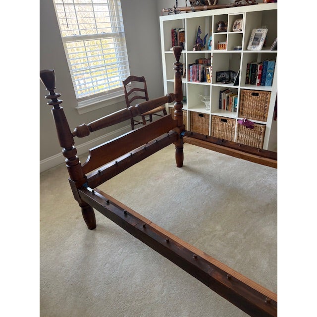 Early American Full Size Rope Bed For Sale - Image 11 of 11