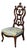 Napoleon III Wet Nurses Chair in Mahogany For Sale
